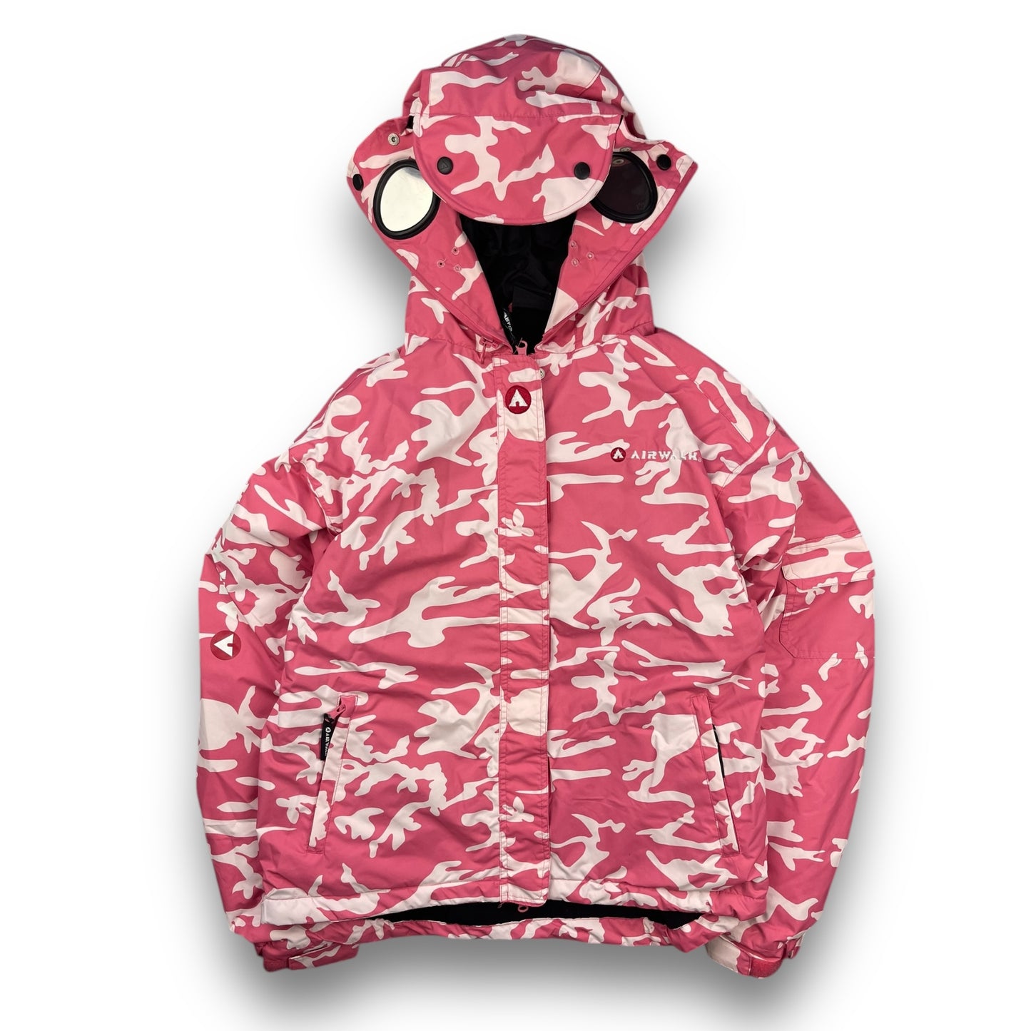 2000's Airwalk Pink Camo Goggle Jacket / Ski Trousers (L)