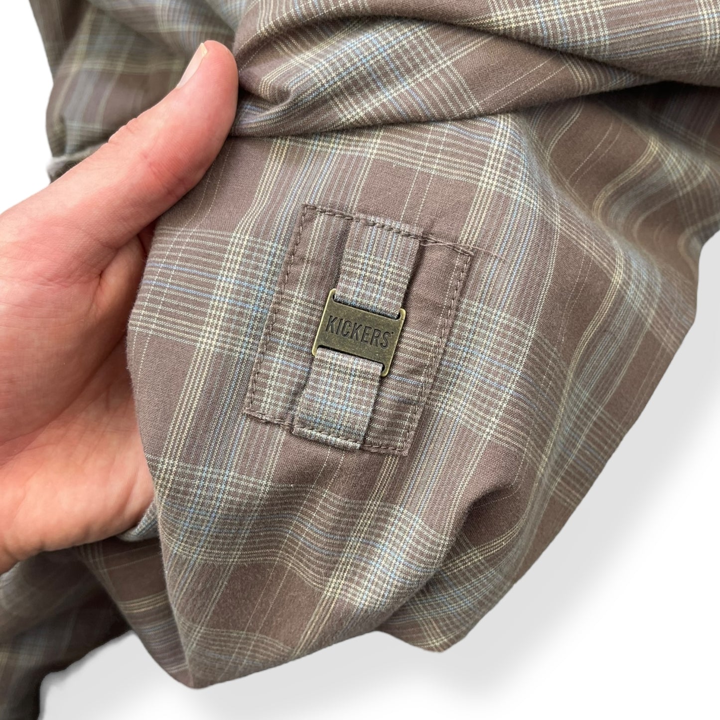 2000's Kickers Plaid Lightweight Jacket (XL)
