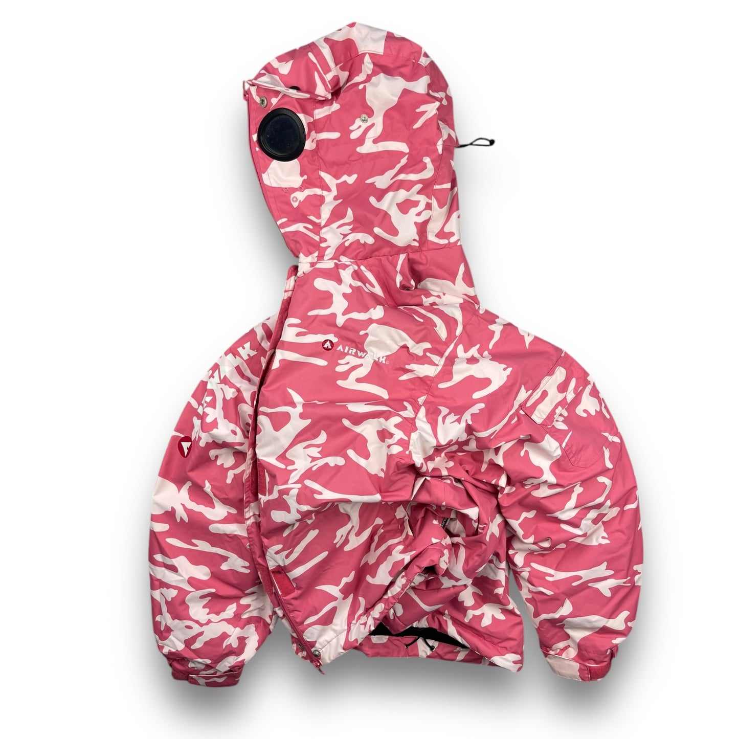 2000's Airwalk Pink Camo Goggle Jacket / Ski Trousers (L)