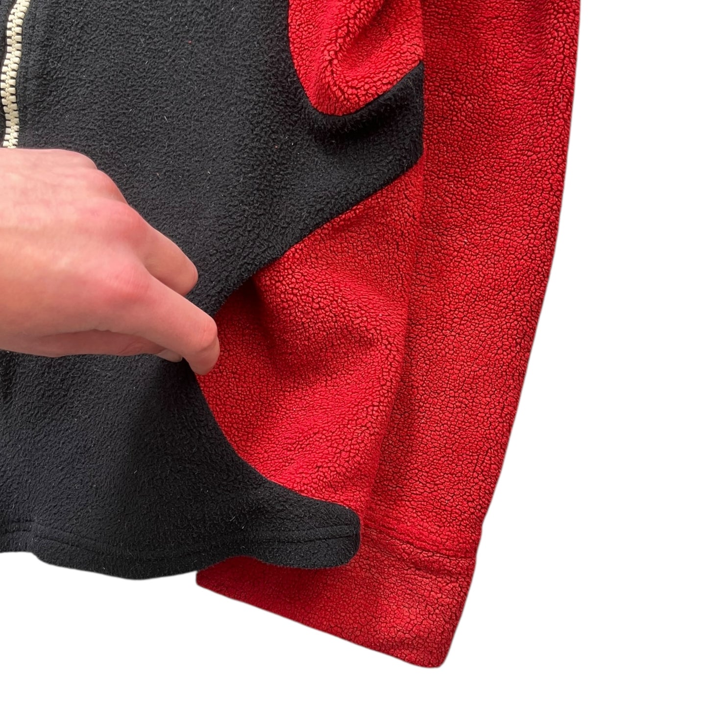 1990's Cyberdog Panelled Fleece Hoodie (L)