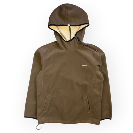 Quiksilver Shoulder Zip Fleece Hoodie Brown (XL)