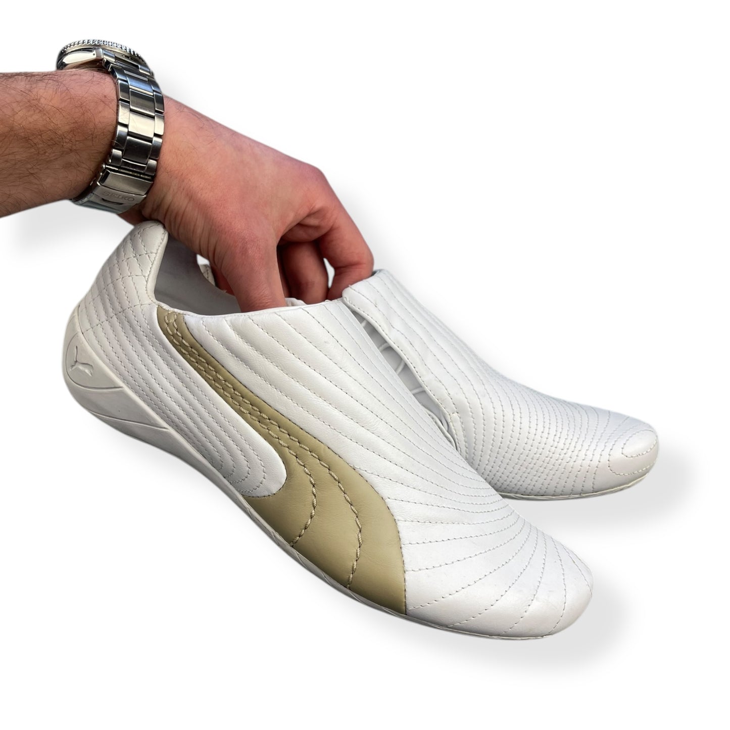 2000's Puma Sokuto White/Gold (UK8)