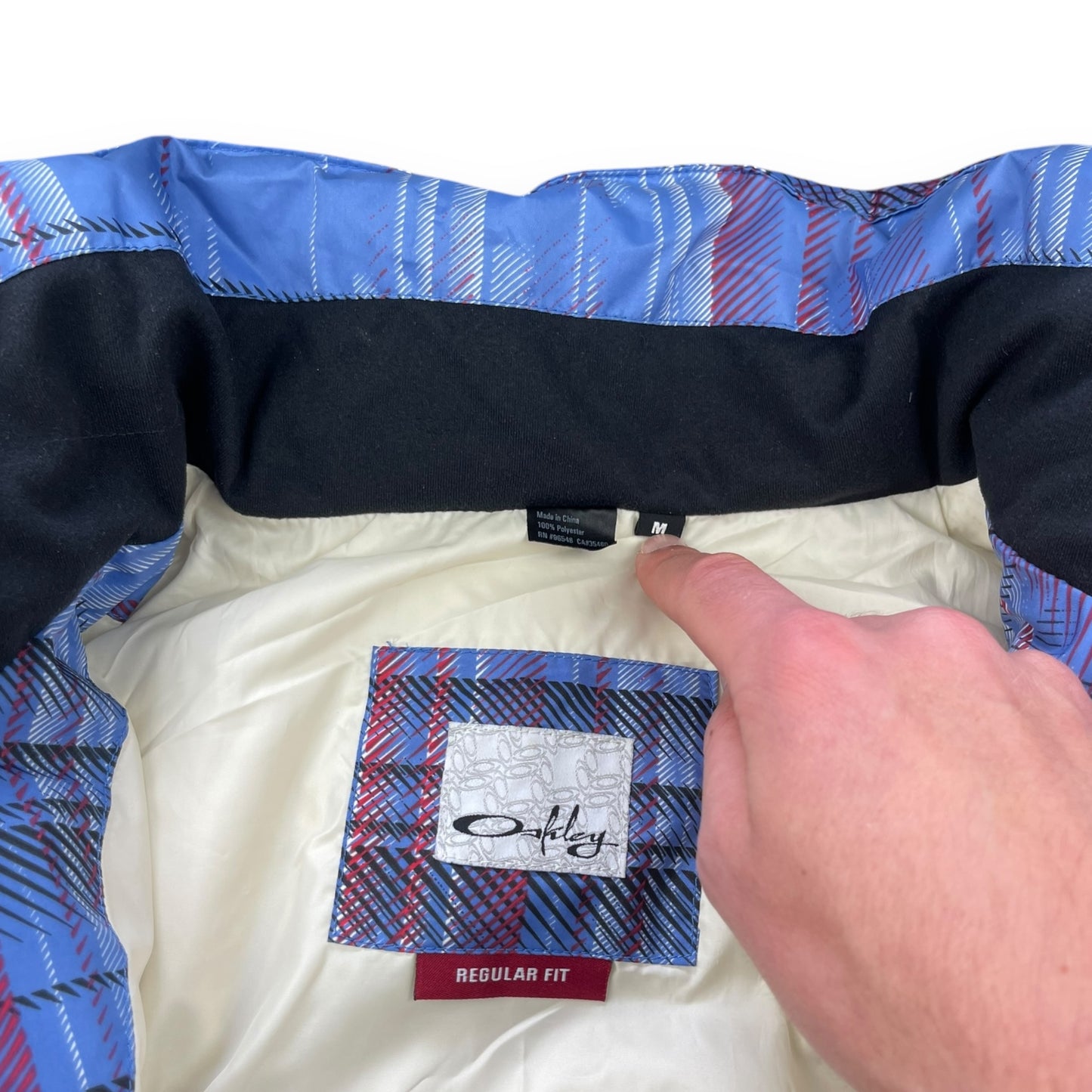 2007 Oakley Plaid Puffer Jacket (M)
