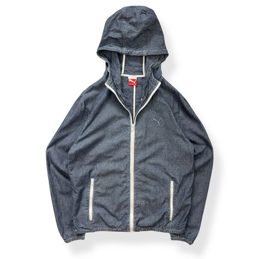 Puma Lightweight Denim Hooded Jacket (M)