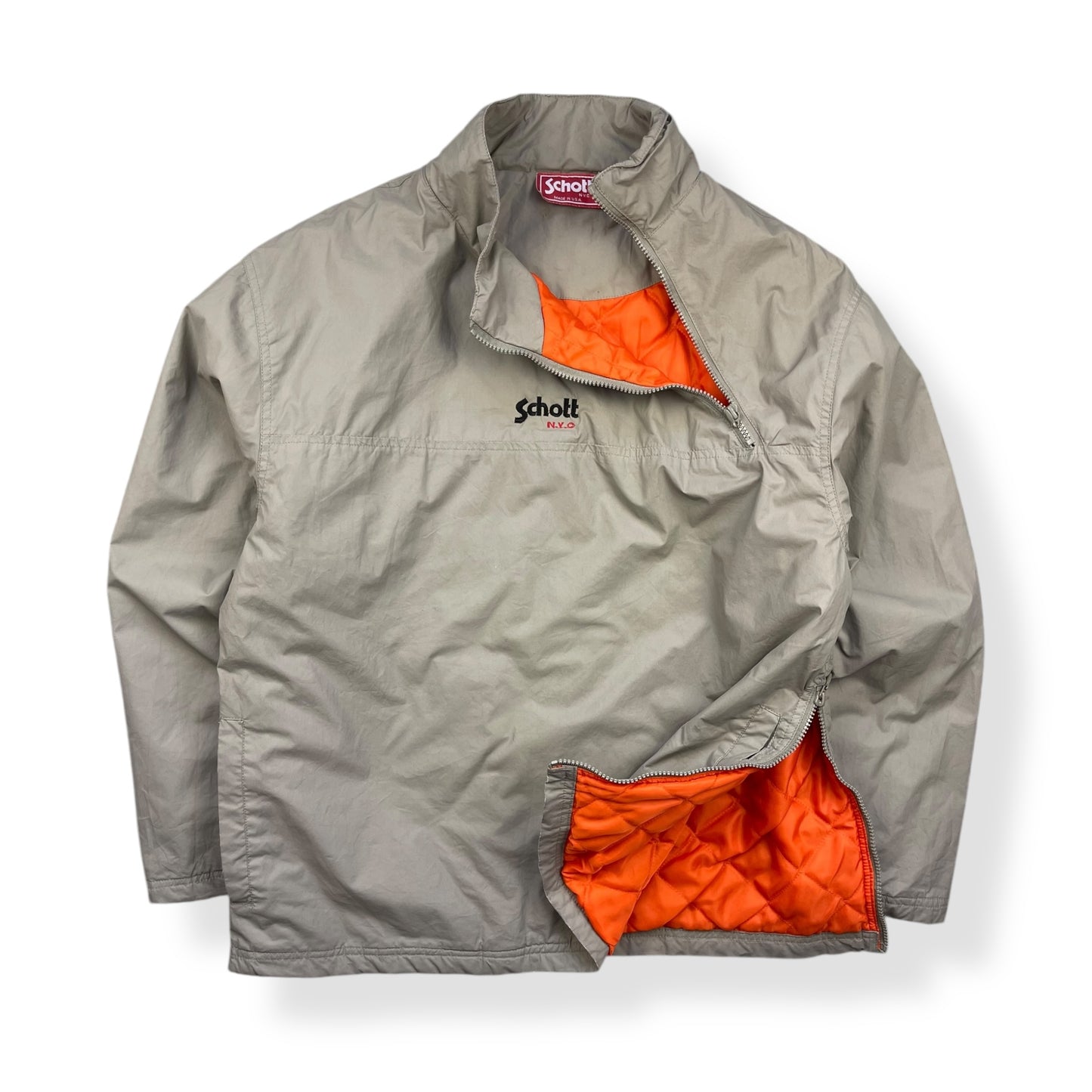 2000's Schott NYC Asymmetric Zip Pullover (L)