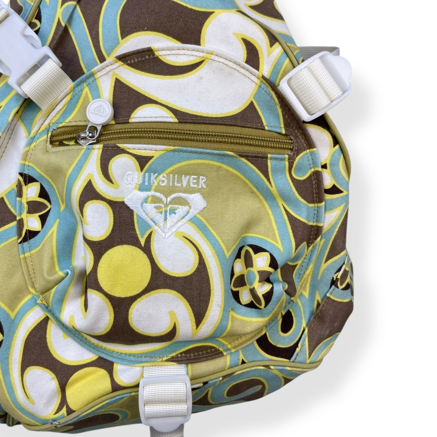 2000's Quiksilver Tri-Harness Floral Sling Bag