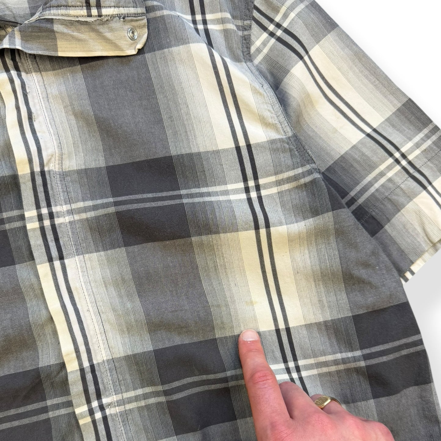 2000's Diesel Plaid 3D Pocket Shirt (M)