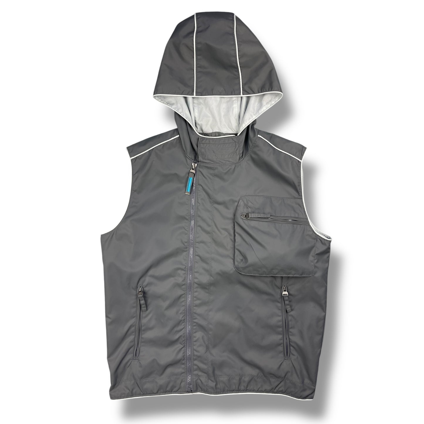 2000's Nike Off Centre Zip Gilet (M)