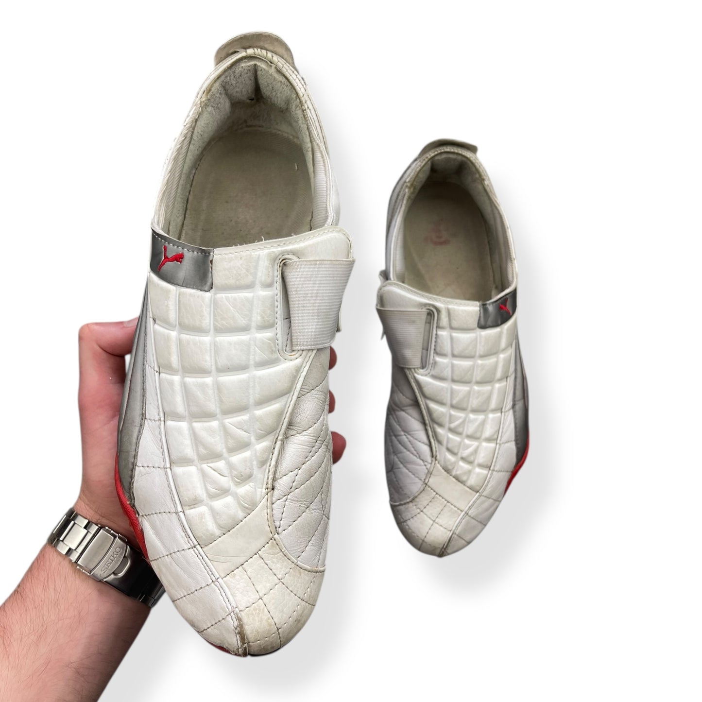 2005 Puma Uke Leather White/Silver (UK10)