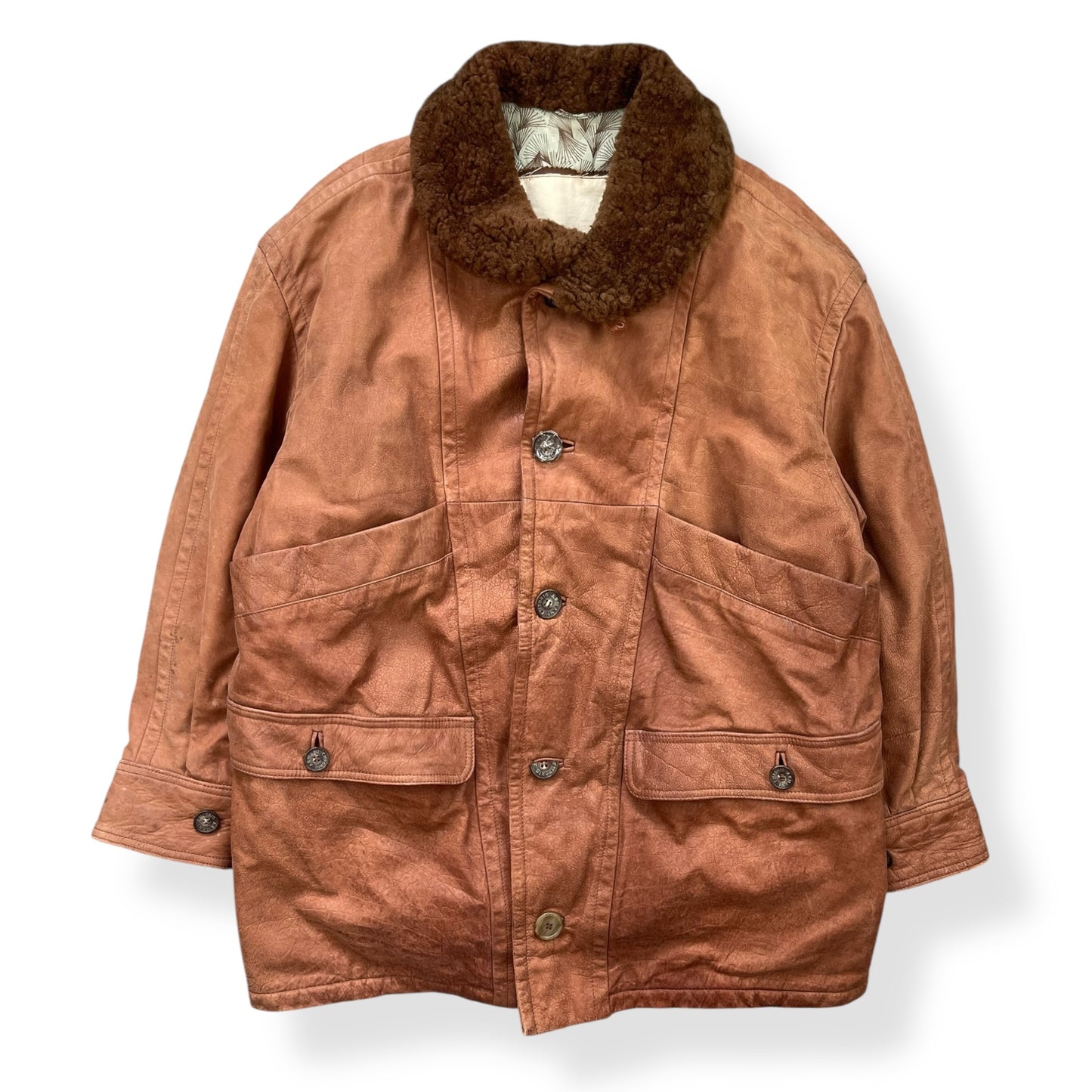 1980's Emporio Armani Leather Flight Jacket (L/XL)