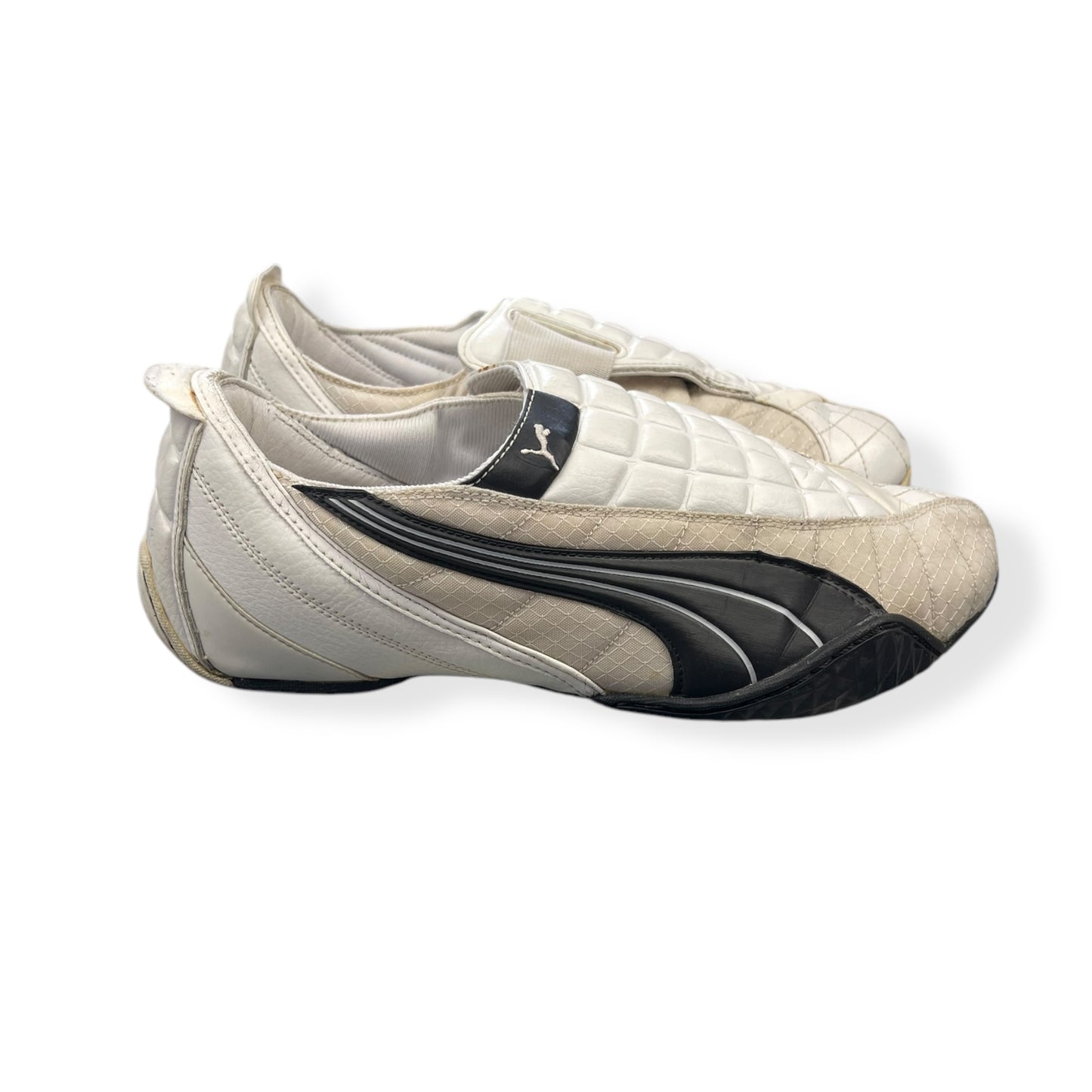 2000's Puma Uke Leather White/Navy (UK8)