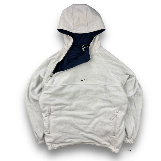 2000's Nike Reversible Asymmetric Zip Fleece Jacket (L)