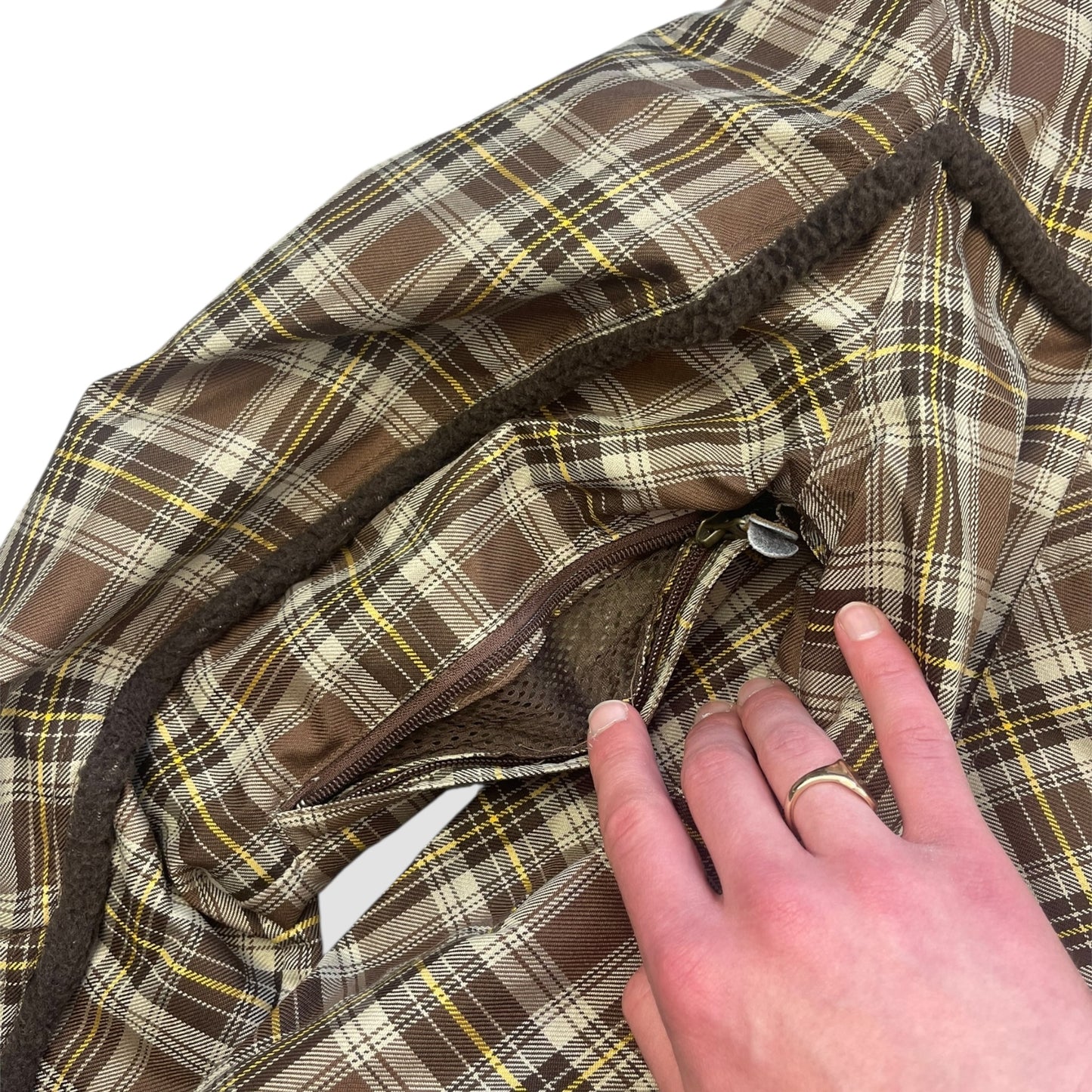 2000's Analog Plaid Trapper Hood Jacket (L)