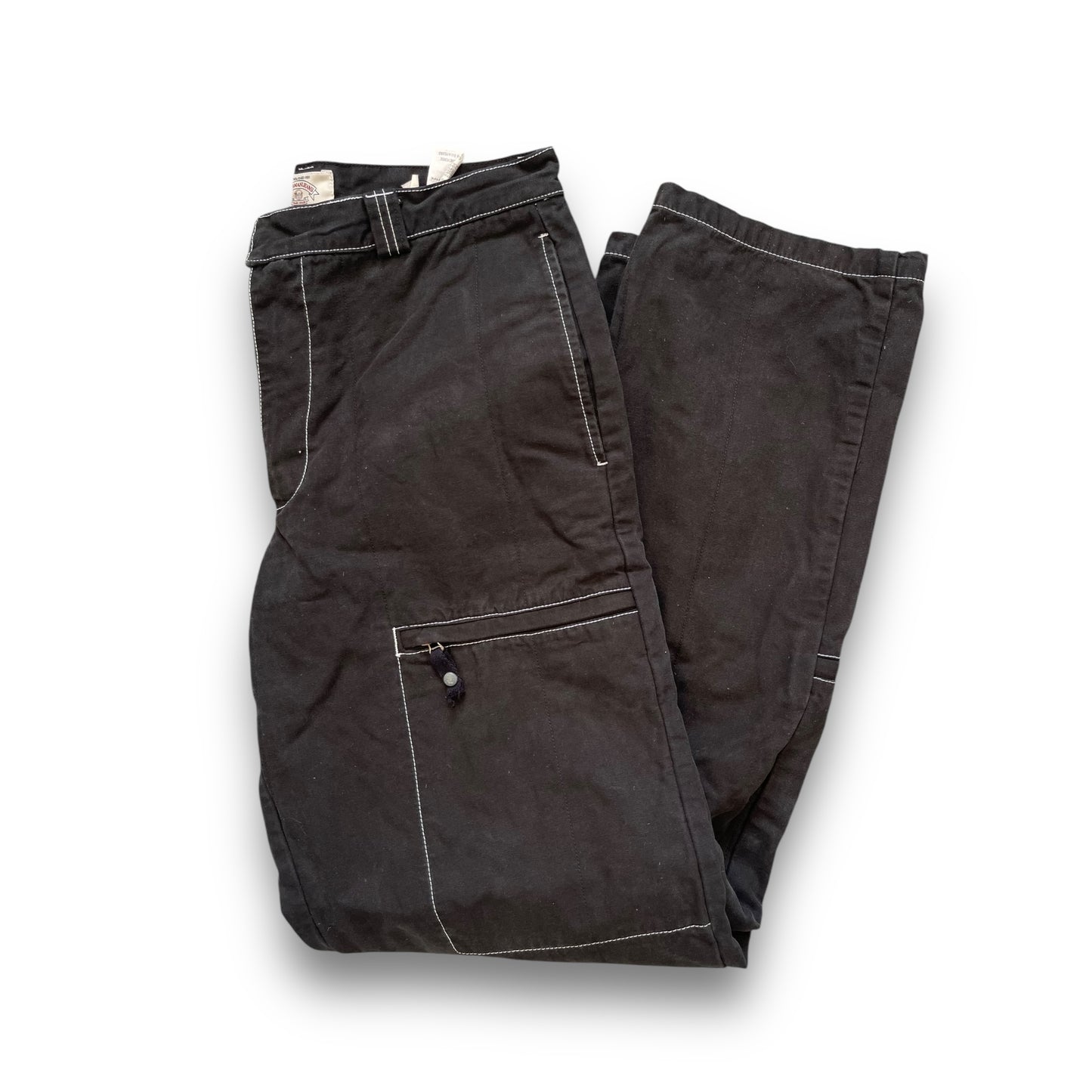 90's Armani Contrast Stitch Heavy Trousers (34)