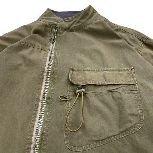AW99/00 Maharishi Asymmetric Curved Hem Jacket (L)