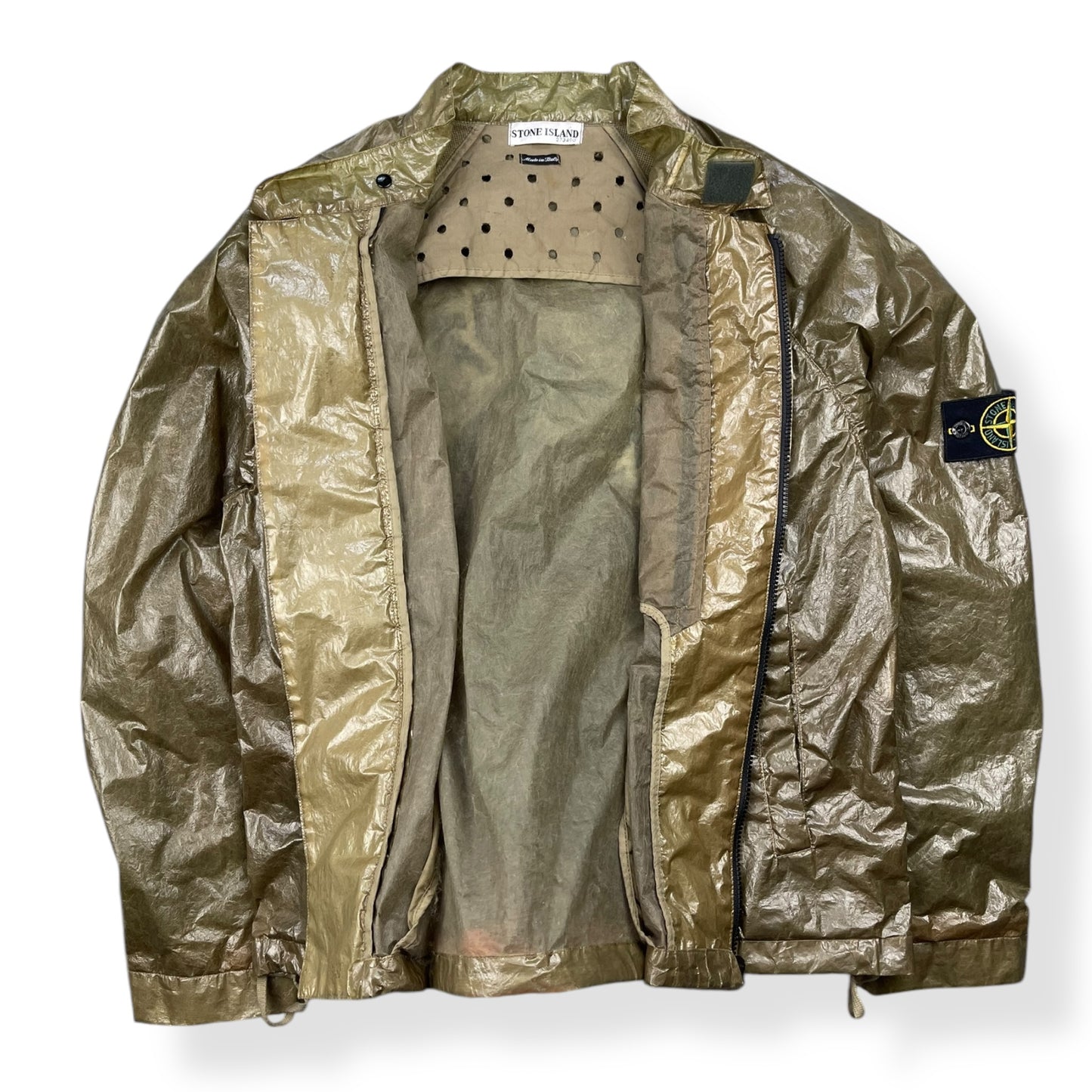 SS2001 Stone Island Microfelt Transparent Cover Jacket (M)
