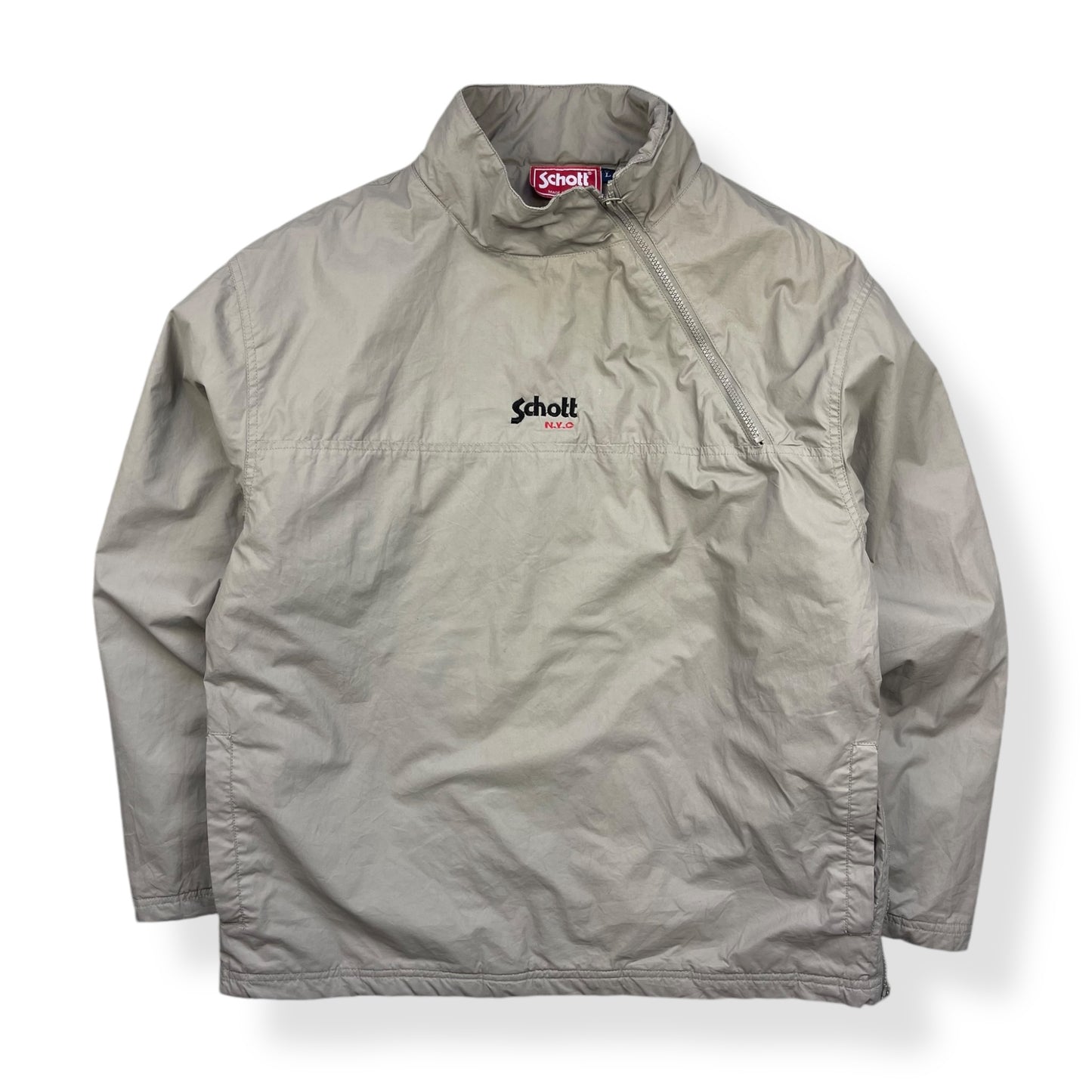 2000's Schott NYC Asymmetric Zip Pullover (L)