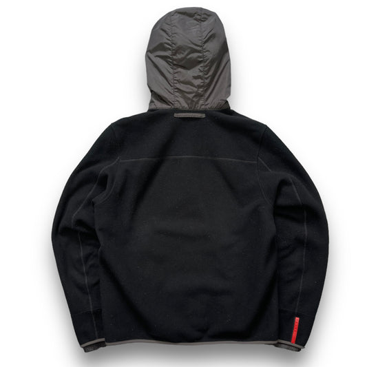 Early 2000's Prada Sport Hooded Fleece Jacket (M)