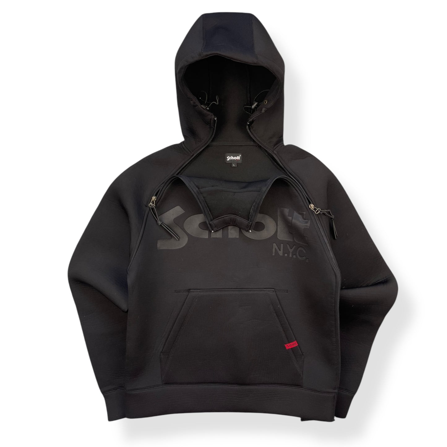 2000's Schott NYC Neoprene Dual Zip Jacket (L)