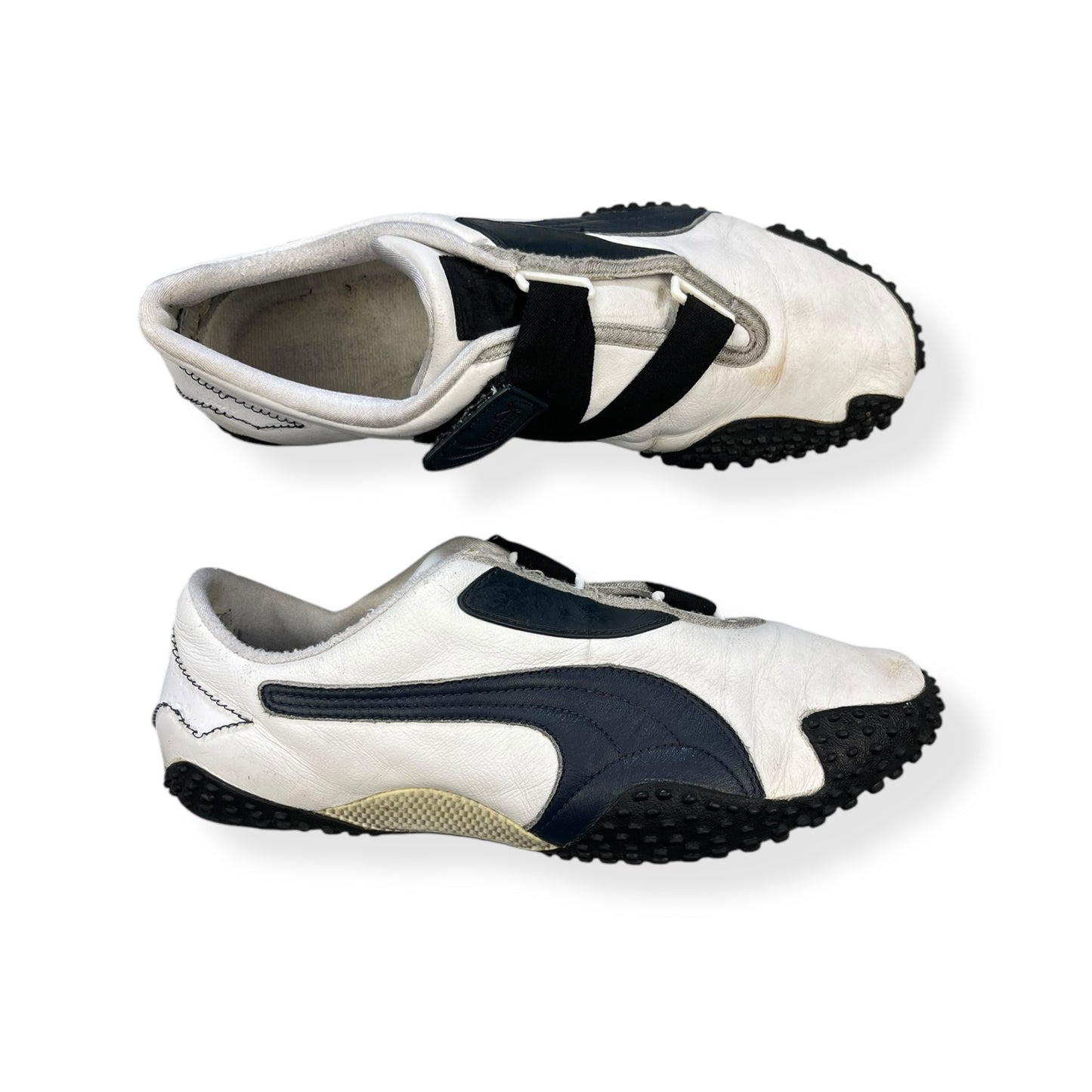 2000's Puma Mostro Leather White/Navy (UK8)