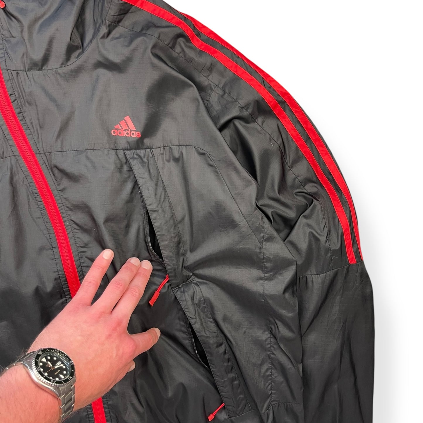 Adidas Asymmetric Climaproof Lightweight Jacket (L)