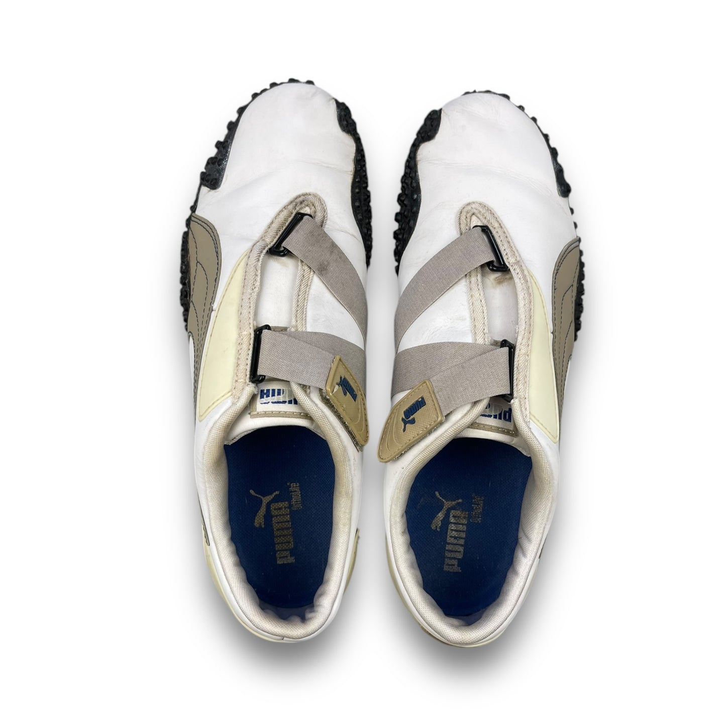 2000's Puma Mostro Leather White/Cream/Blue (UK9)