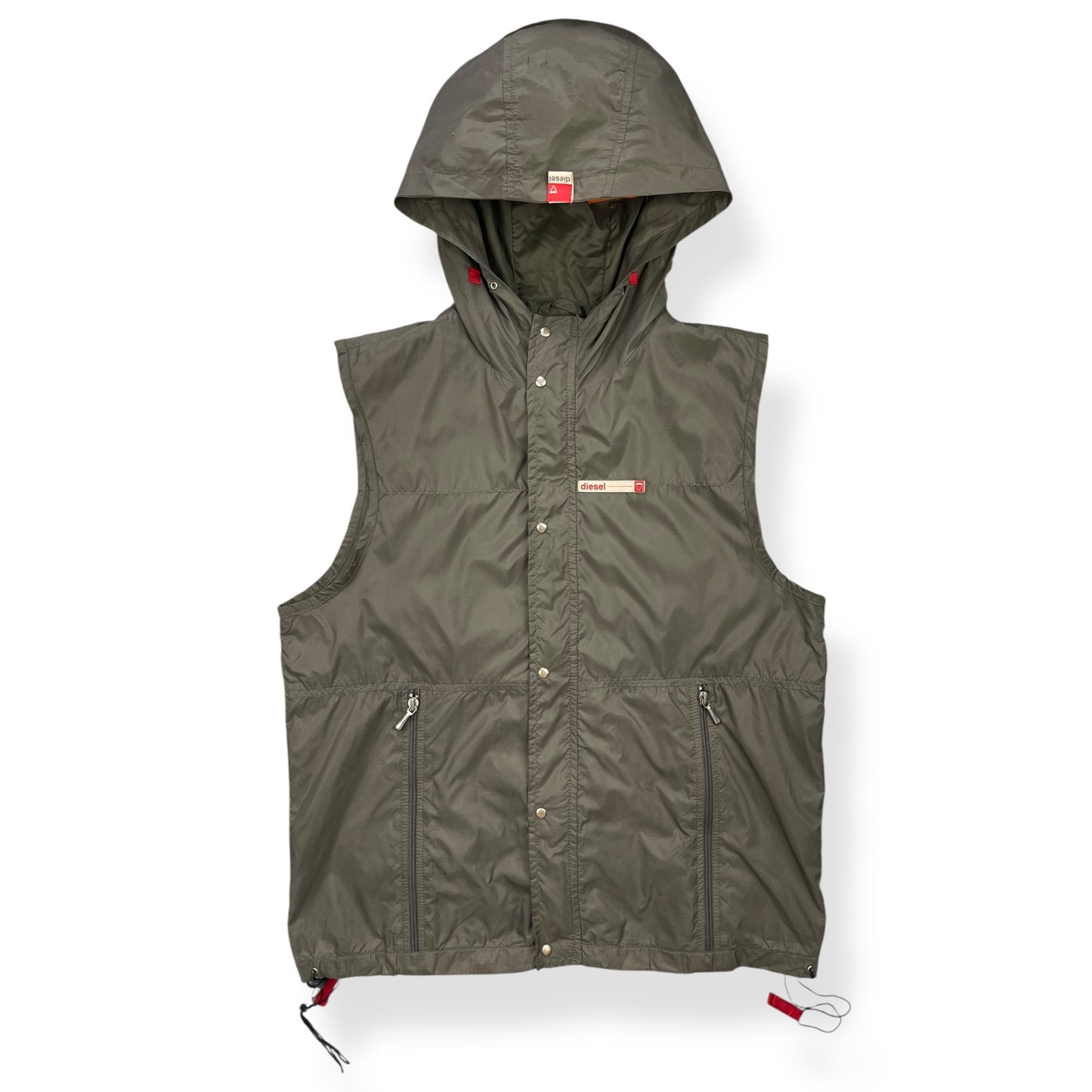 2000's Diesel Parachutech Hooded Gilet (S)