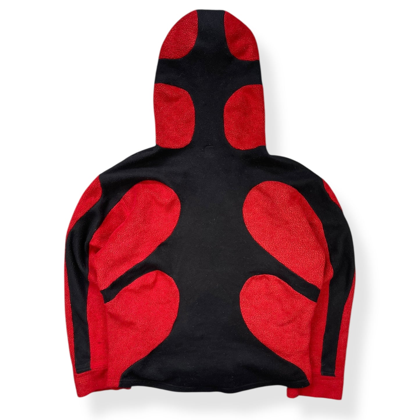 1990's Cyberdog Panelled Fleece Hoodie (L)