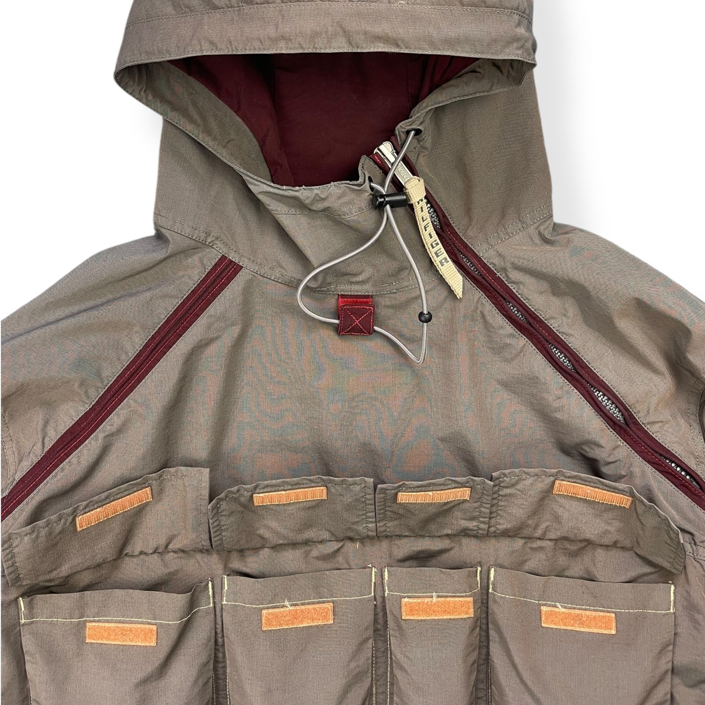 2000's Tommy Hilfiger Asymmetric Cargo Pocket Jacket (L)