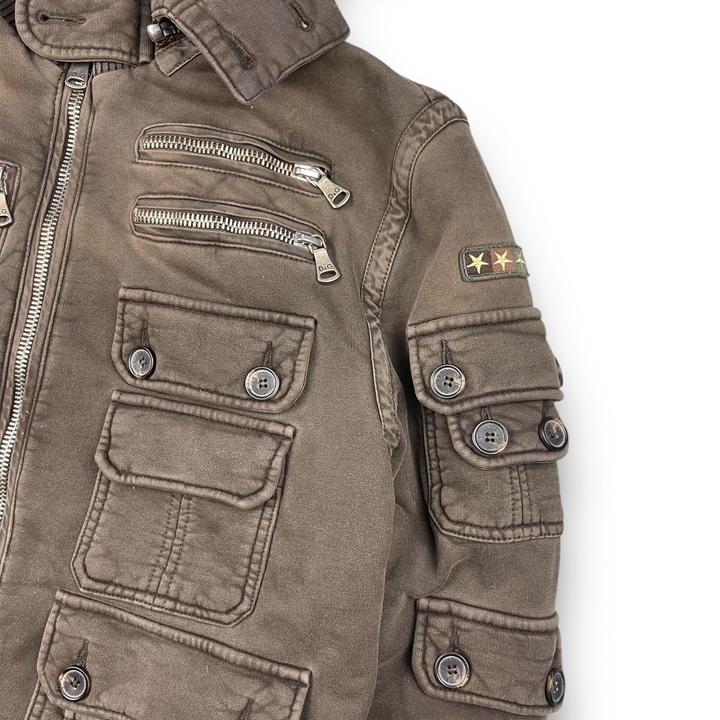 2008 Dolce & Gabbana Rabbit Fur Cargo Jacket (M)