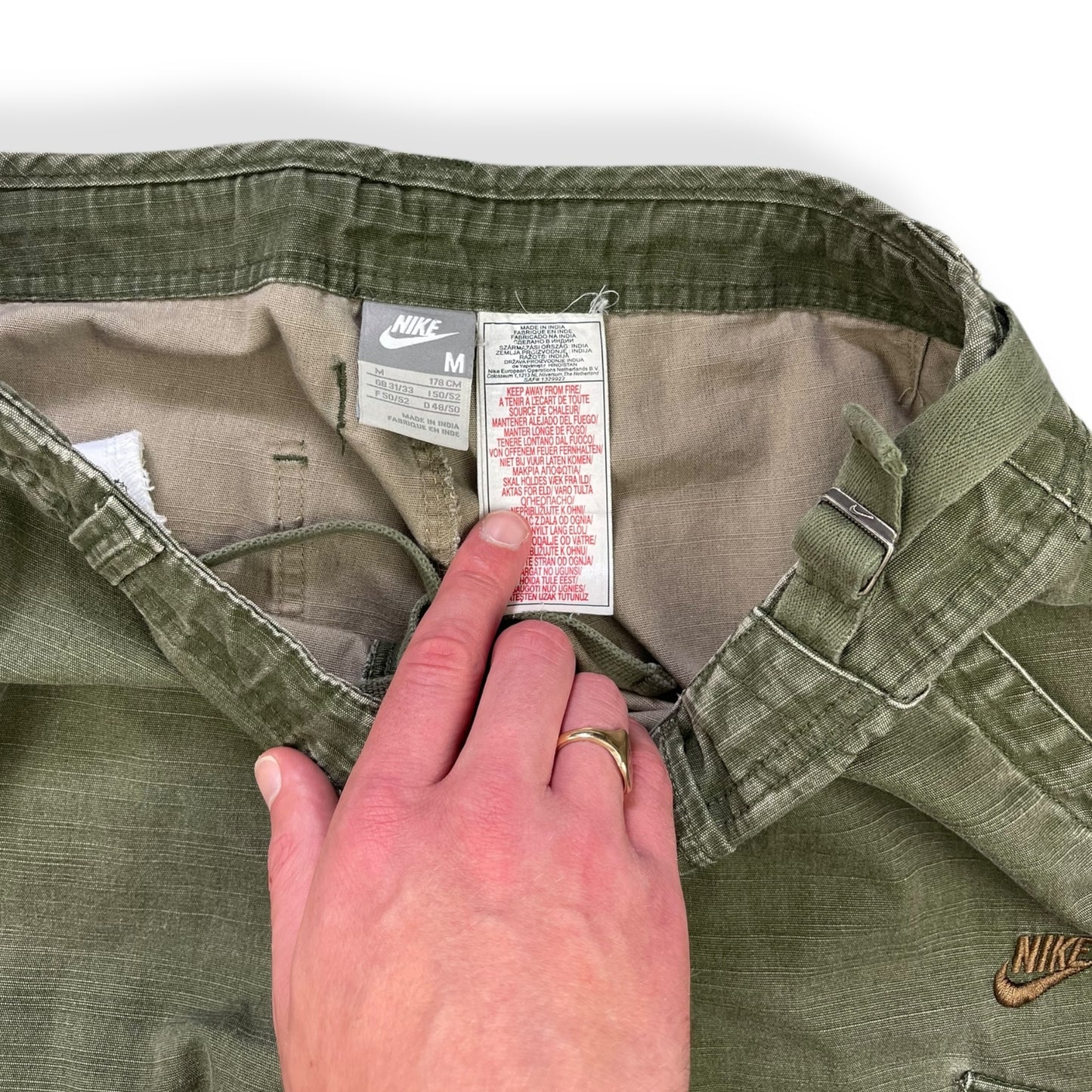 2007 Nike Washed Cargo Trousers (M)