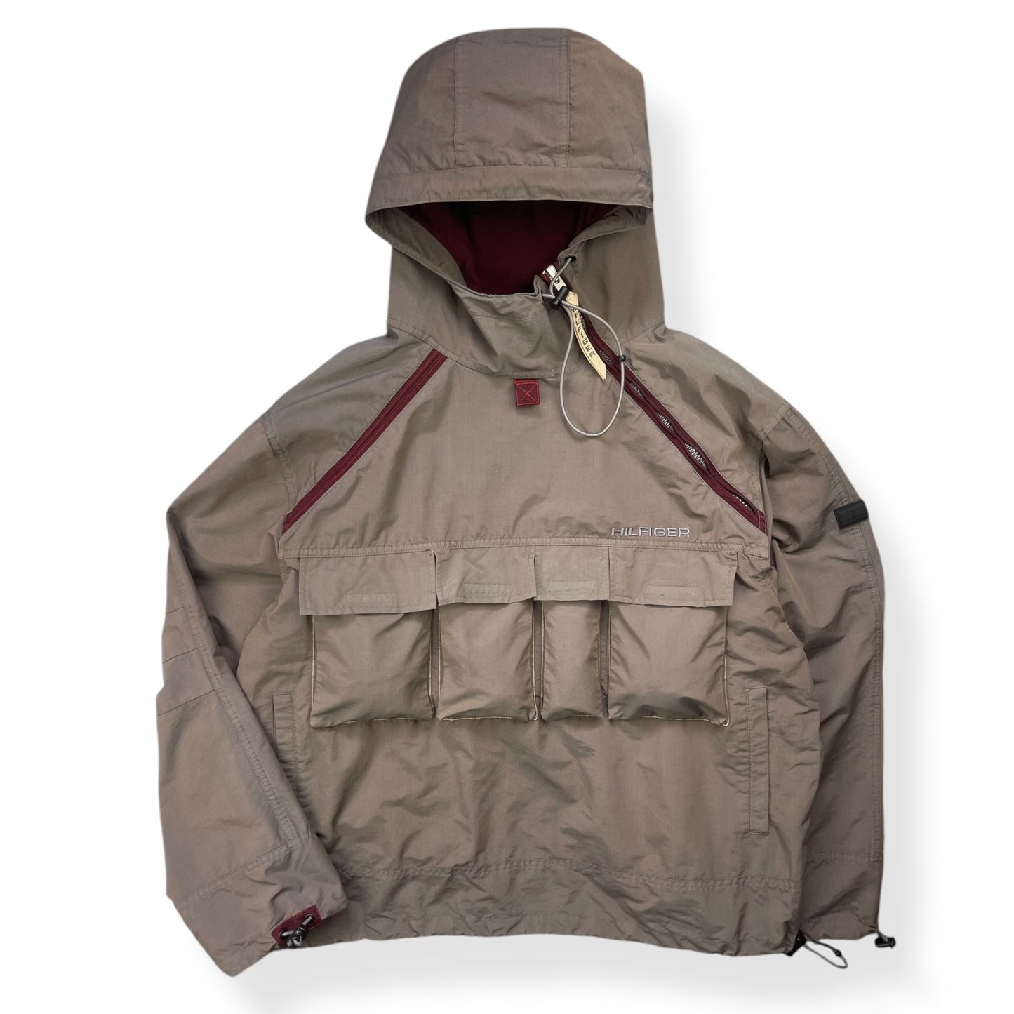 2000's Tommy Hilfiger Asymmetric Cargo Pocket Jacket (L)