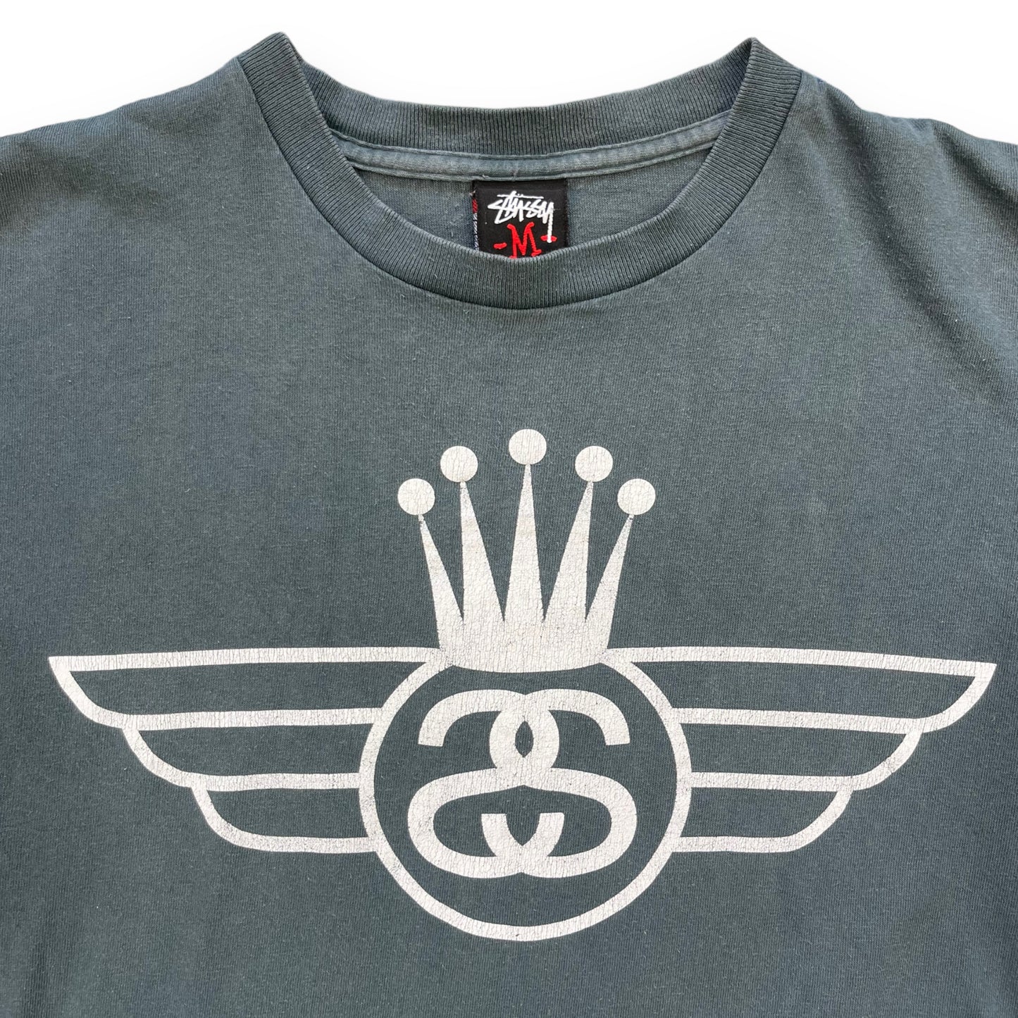 2000's Stussy Crown Graphic T-Shirt (M)