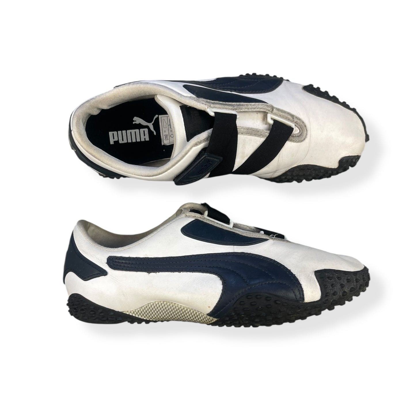 2000's Puma Mostro Leather White/Navy (UK8)