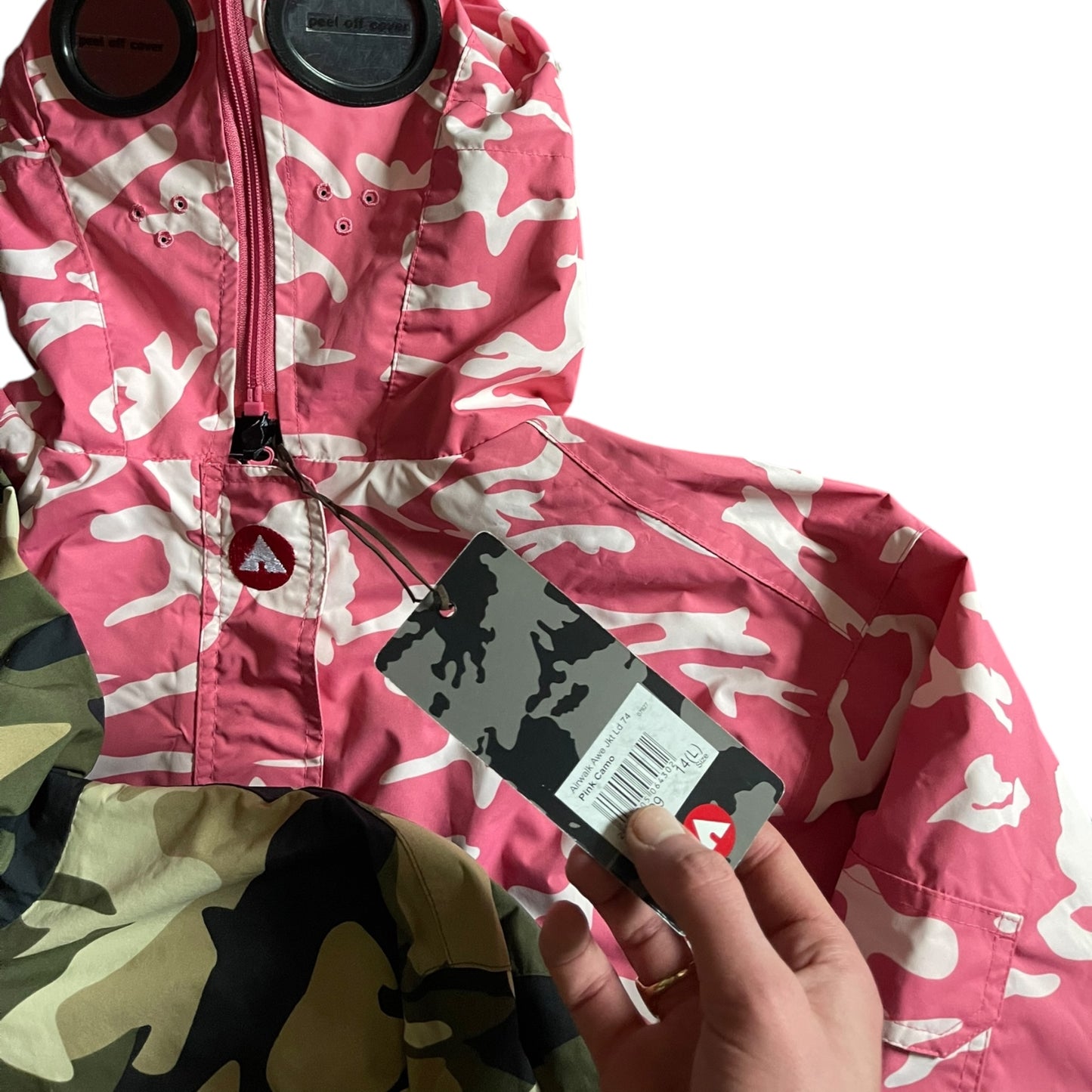 2000's Airwalk Pink Camo Goggle Jacket (M)