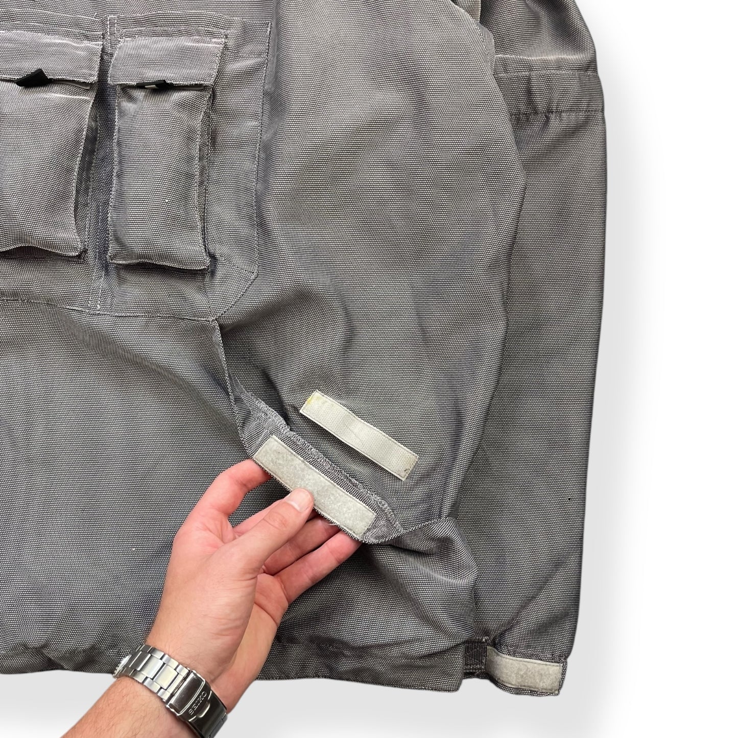 2000's New Balance Iridescent Asymmetric Cargo Pocket Jacket (L)
