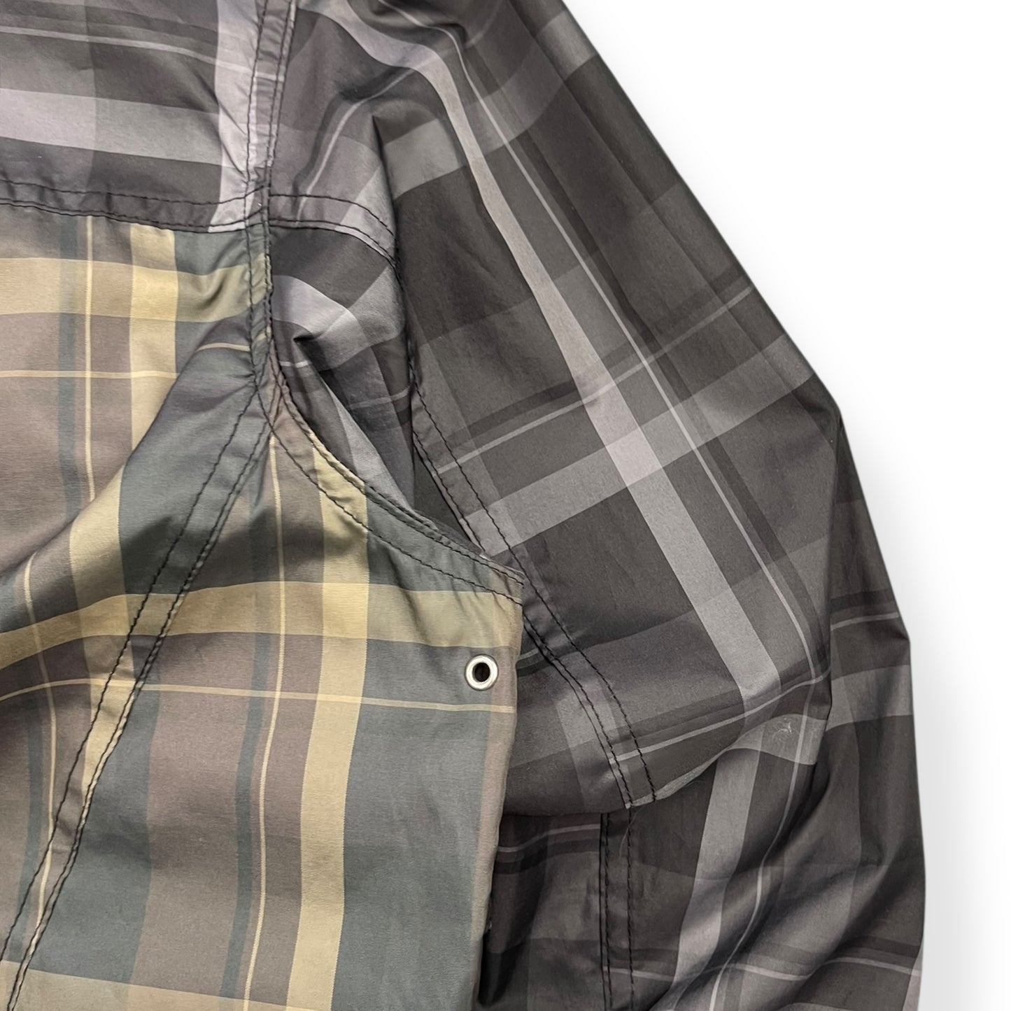 2000's Stussy Tri-Colour Plaid Jacket (L)