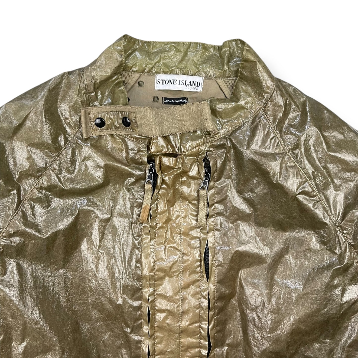 SS2001 Stone Island Microfelt Transparent Cover Jacket (M)