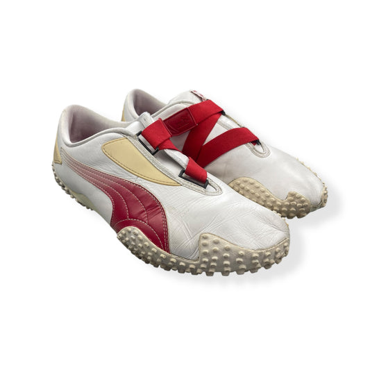 2000's Puma Mostro Leather Fade White/Red (UK10)