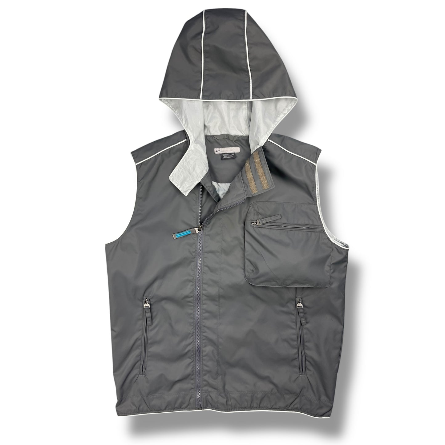 2000's Nike Off Centre Zip Gilet (M)