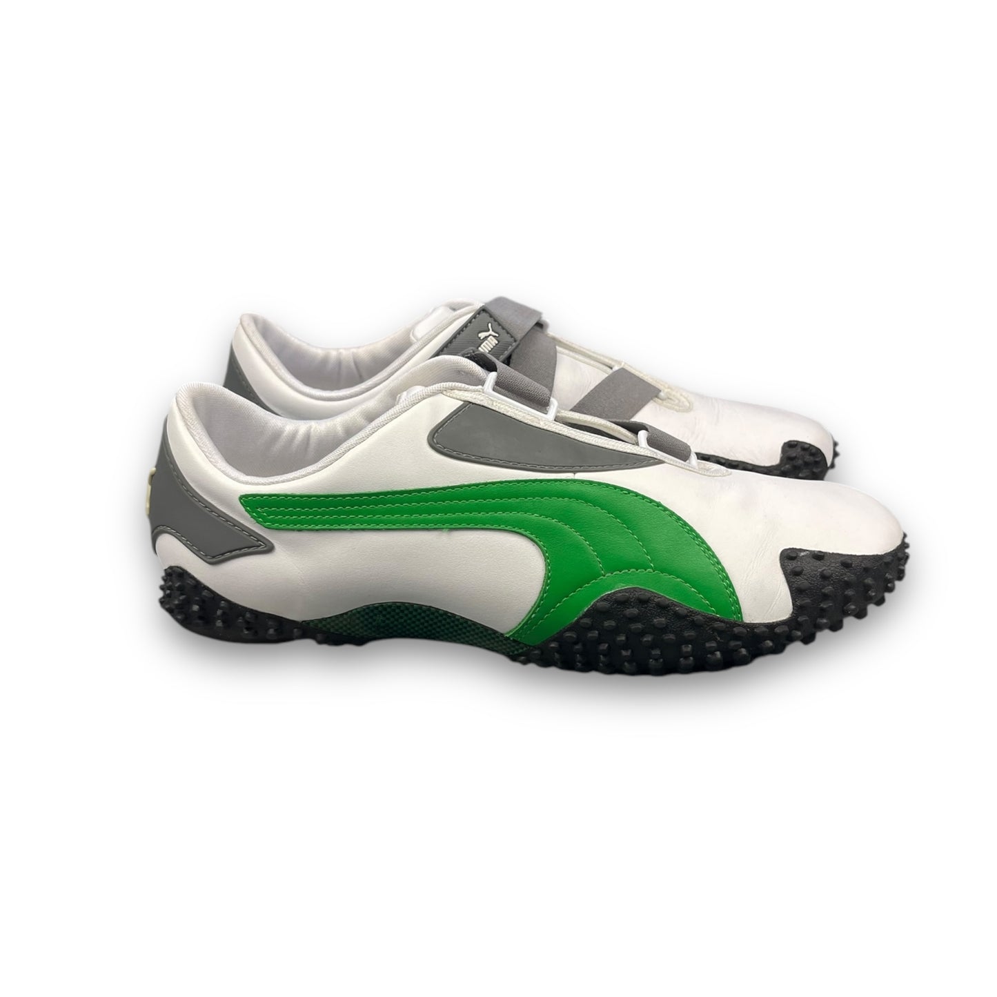 2000's Puma Mostro Leather White/Green/Grey (UK9)