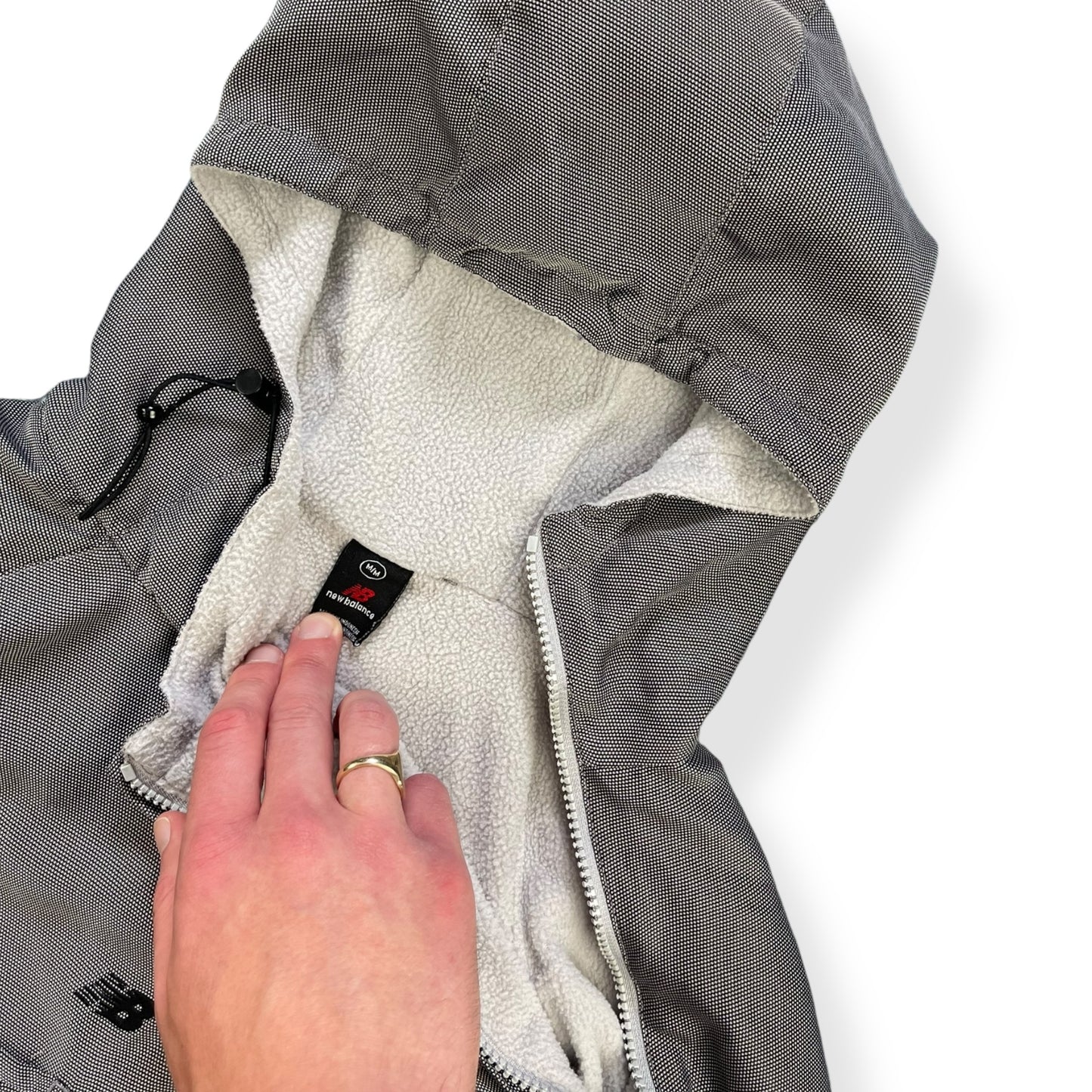 2000's New Balance Iridescent Asymmetric Cargo Pocket Jacket (L)