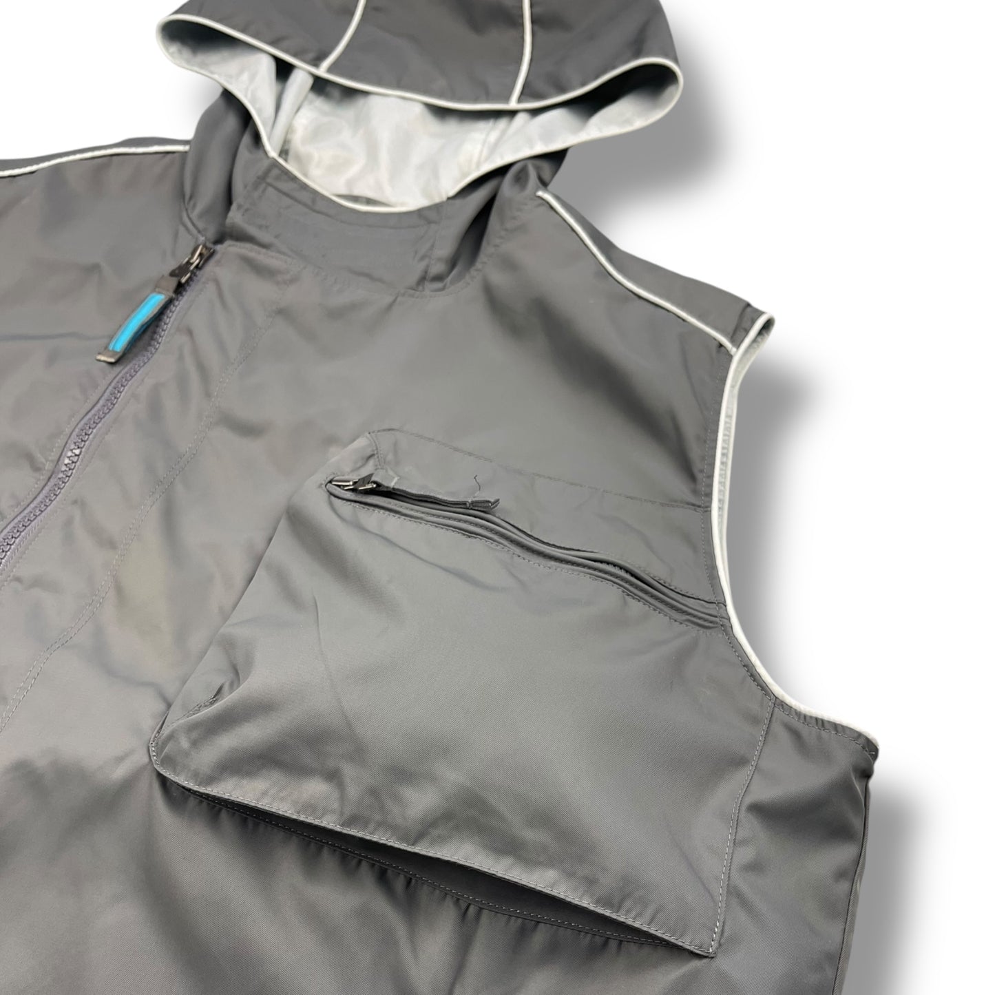 2000's Nike Off Centre Zip Gilet (M)