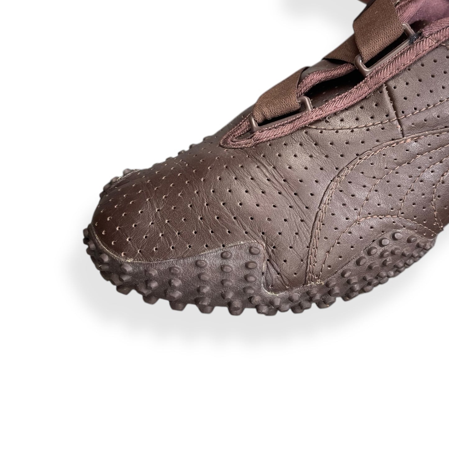 2000's Puma Mostro Perforated Leather Brown (UK9)