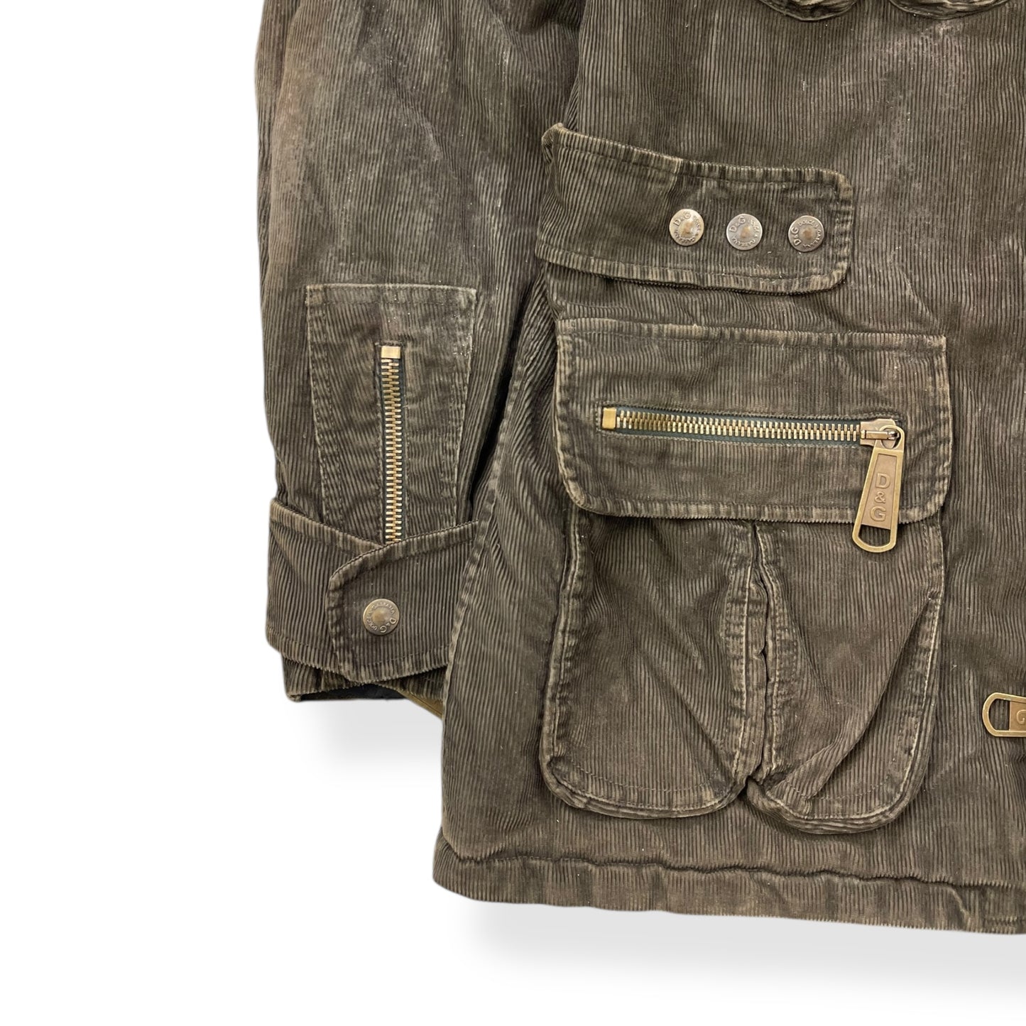AW2003 Dolce & Gabbana Corduroy Cargo Jacket (L)