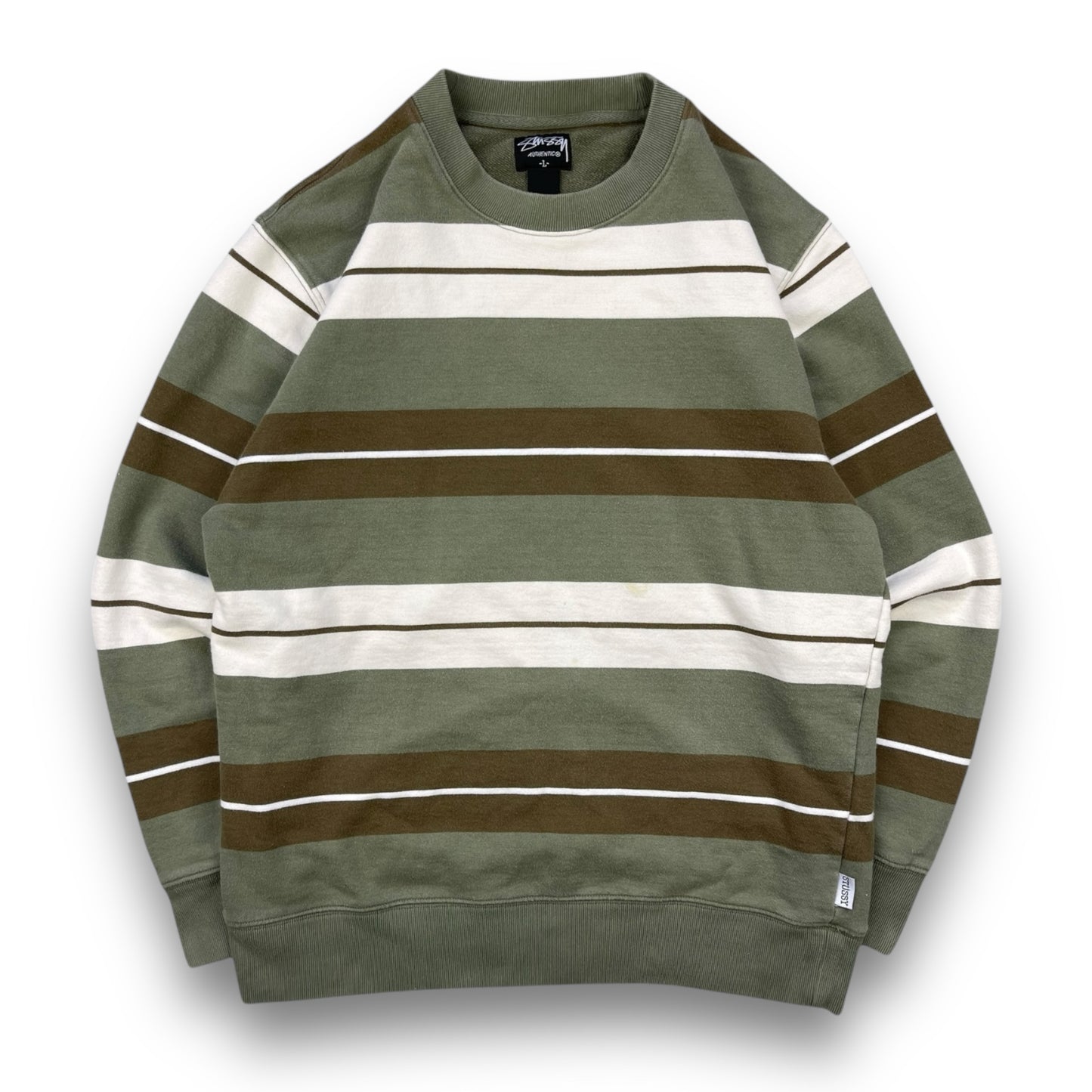 Stussy Striped Sweatshirt (L)
