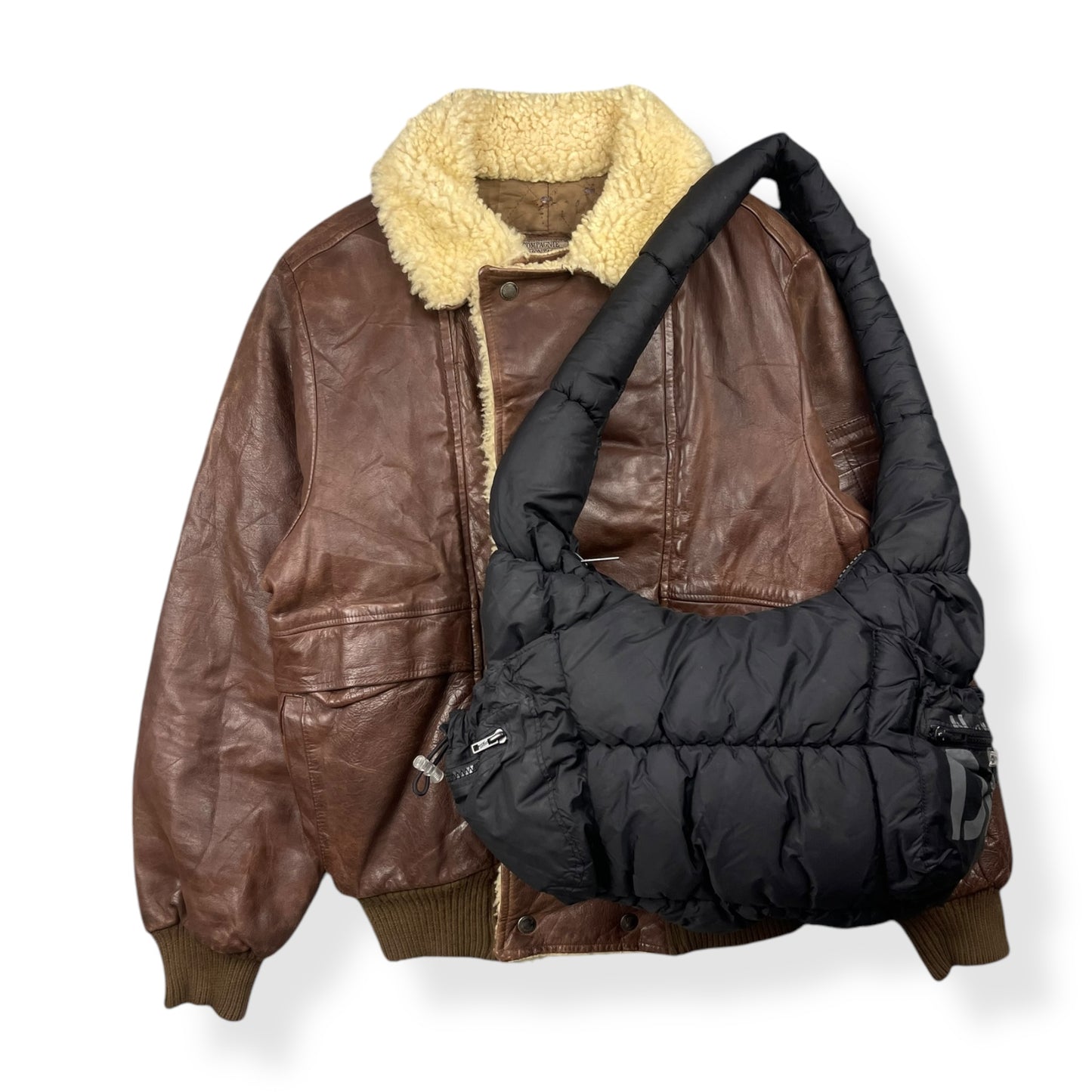 2000's DKNY Jeans Padded Shoulder Bag