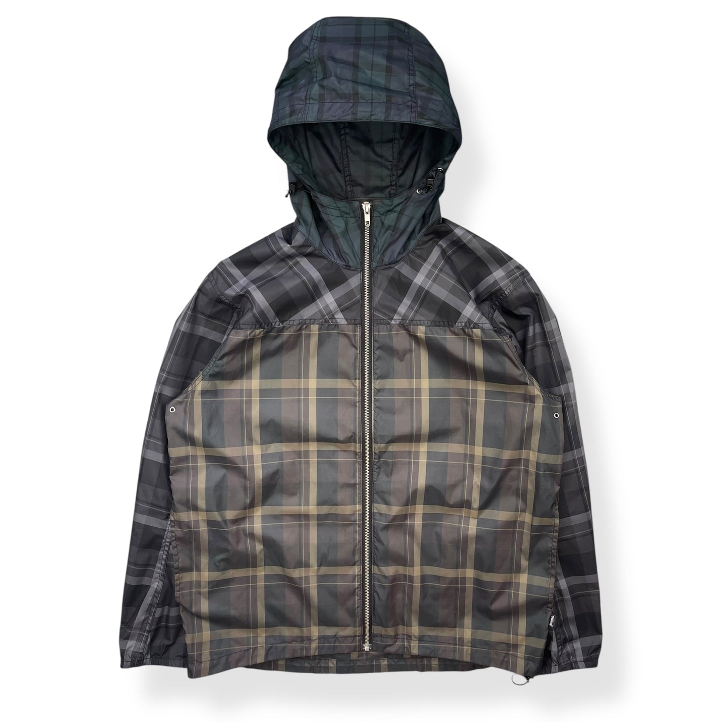 2000's Stussy Tri-Colour Plaid Jacket (L)