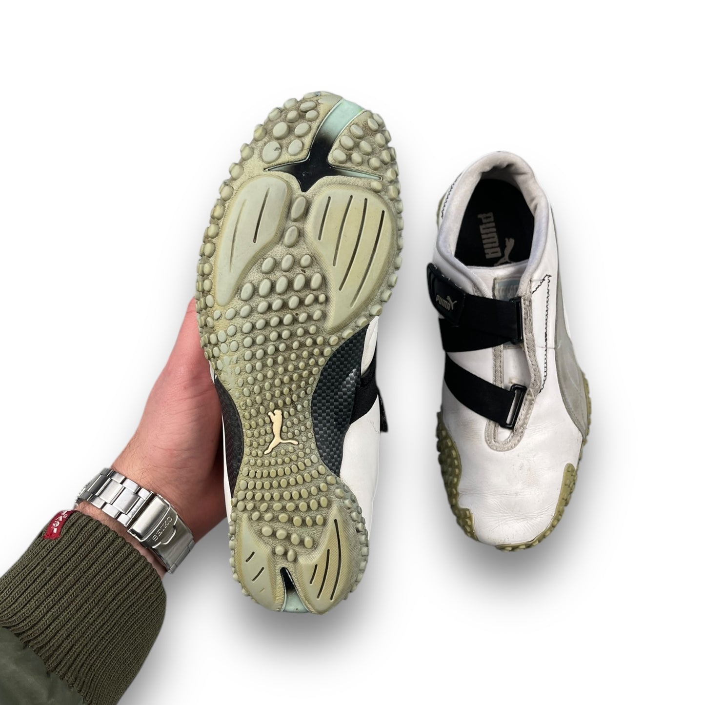 Puma Mostro Leather White/Black (UK6)