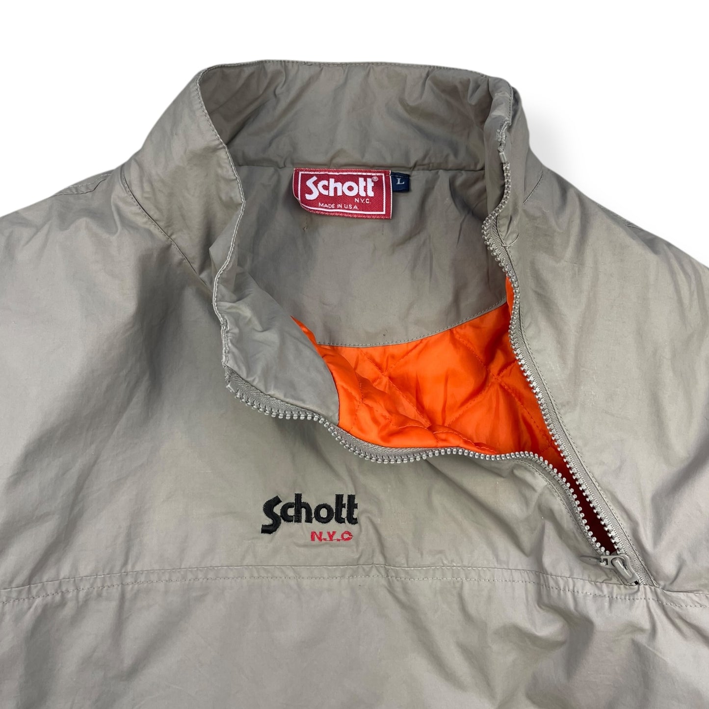 2000's Schott NYC Asymmetric Zip Pullover (L)